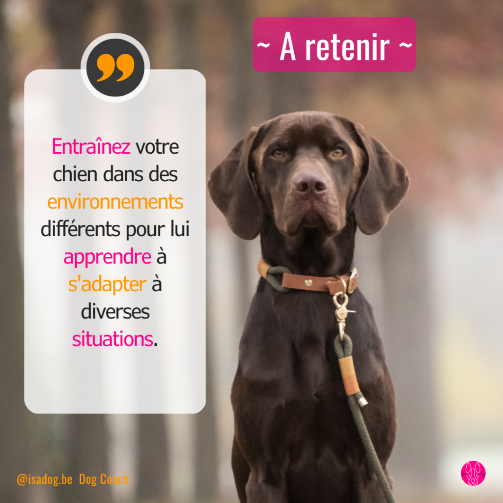 éducation canine : généralisation d'un ordre